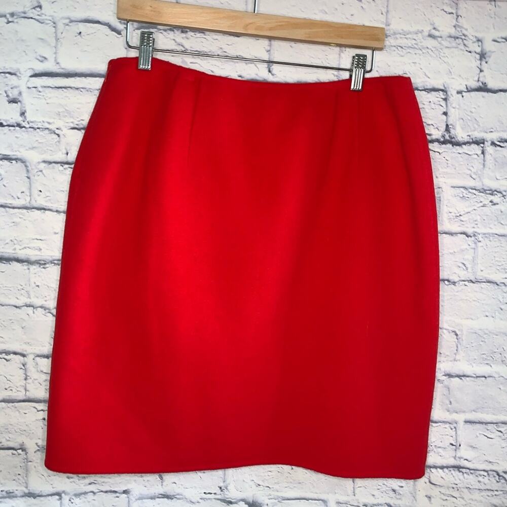 Vintage Red Linda Allard Ellen Tracy Skirt